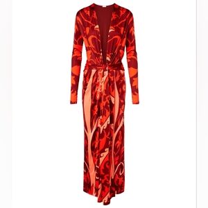 Johanna Ortiz, 6,Vibrant Red and Orange Maxi Dress